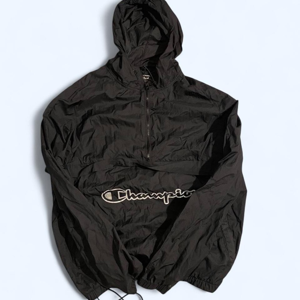 Champion black windbreaker jacket size L - Picture 2 of 7